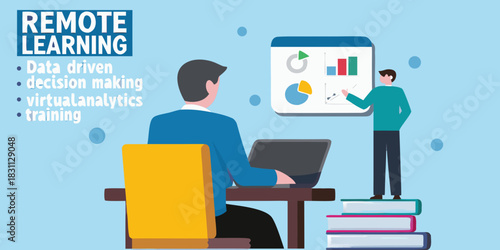 Remote learning with data driven decision making and virtual analytics training