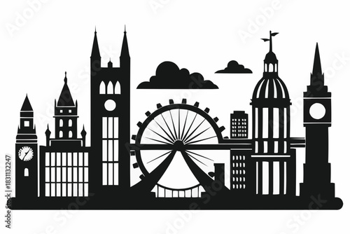 london skyline silhouette