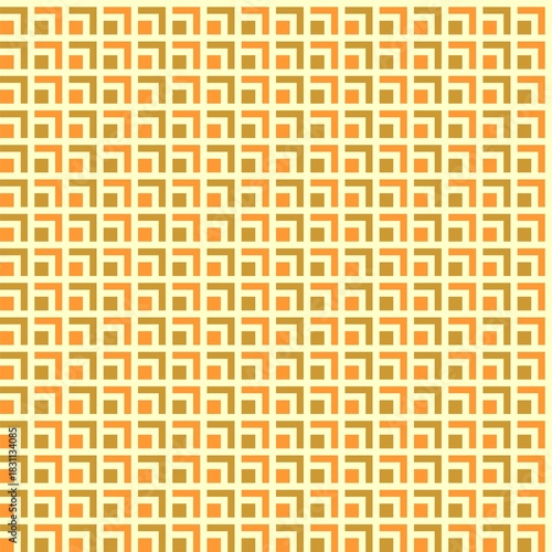 Checkerboard in gold, light orange and pale yellow