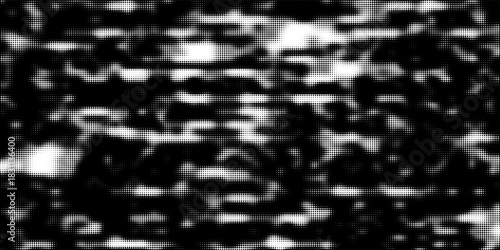 Abstract grunge background with random pixel noise. Dark VHS retro screen with flickering.