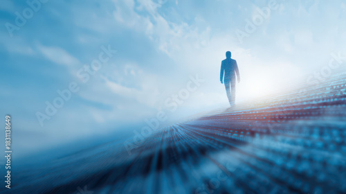 Reflecting on life a journey into term life insurance decisions urban landscape conceptual imagery futuristic environment