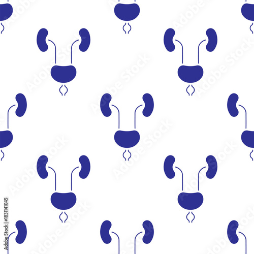 prostatitis seamless pattern isolated on transparent background.
