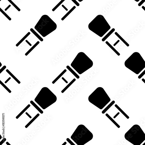 seat seamless pattern isolated on transparent background.