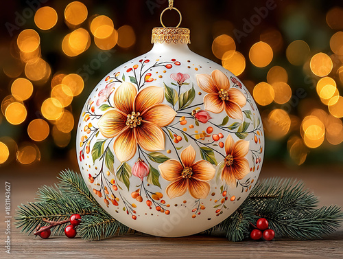 fragile Christmas glass orn...
