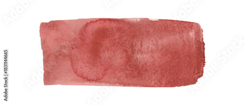 Pink brown terracotta brush stroke watercolor abstract background