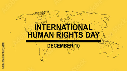 International Human Rights Day Global Awareness Illustration