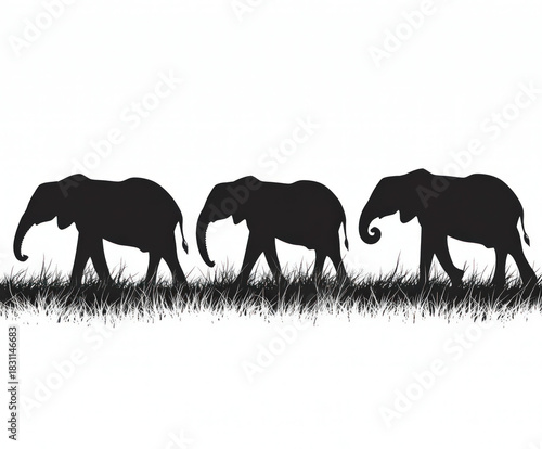 african silhouette , black ...
