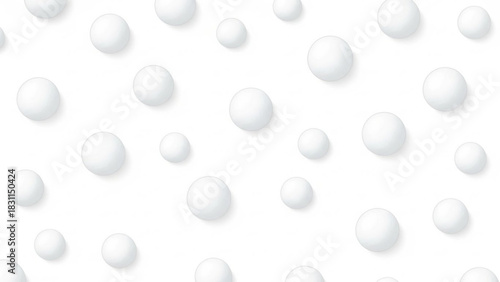 White bubbles pattern on a light background in a minimalist style  