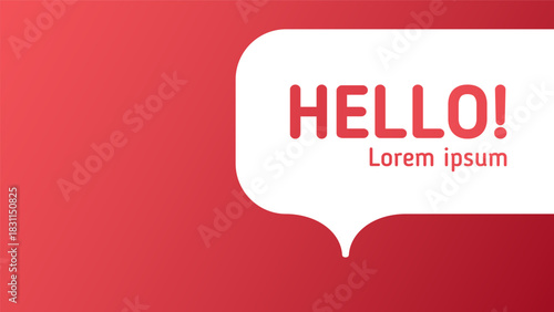 Abstract speech bubble background vector illustration.