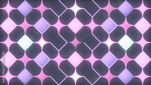 Abstract Geometric Neon Pattern Background