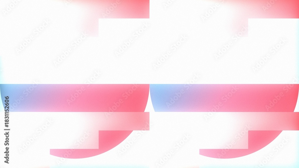Fototapeta premium Abstract Glitch Gradient Background with Pink and Blue Shapes
