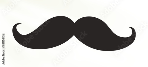 illustration, a man's mustache on a transparent background