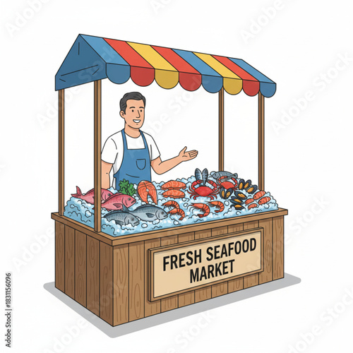 A smiling young man sits with a beautiful woman and their young child at an outdoor restaurant garden, enjoying a summer lifestyle park setting with people and family