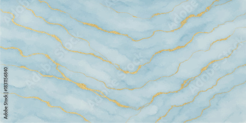 Abstract pattern of blue sky and white snow with the cold, textured surface of marble stone and grunge sand backgrounds