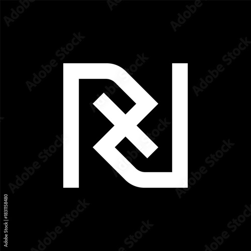 Letter NX or RX creative monogram logo