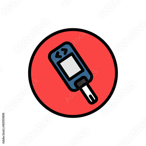 Glucometer icon outline style