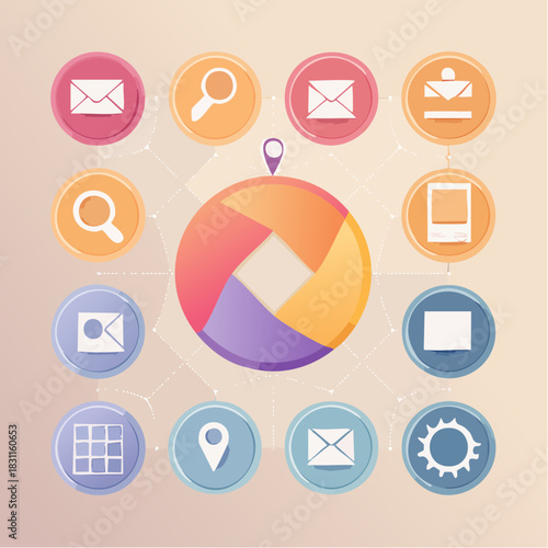 Colorful Infographic Elements Design