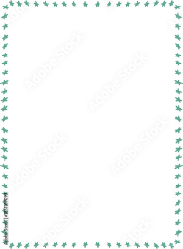 Simple Textured Doodle Vintage Rectangular Outline Border