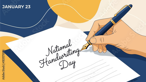Celebrate National Handwriting Day on January 23rd with a beautifully crafted message, perfect for social media, blog posts, and educational content that inspires creativity