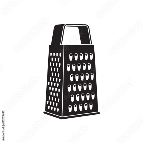 Grater vector icon simple flat illustration of kitchen utensil isolated on white background