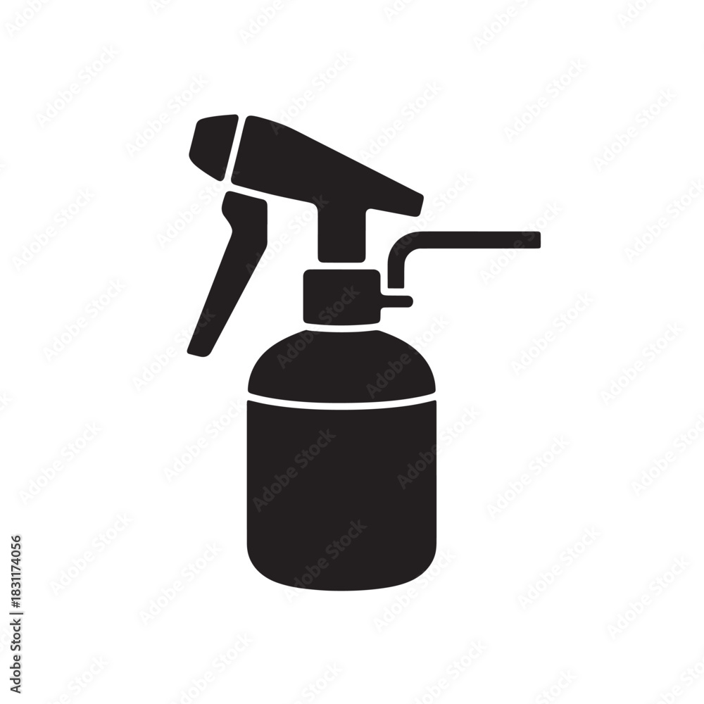 Obraz premium Spray bottle icon simple flat vector illustration isolated on white background for cleaning and gardening