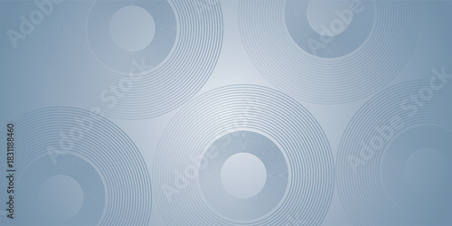 Abstract circle lines on gray background. Geometric stripe line art design for poster, brochure, cover, website, banner.