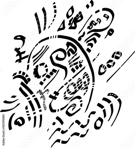 abstract drawing without specific meaning