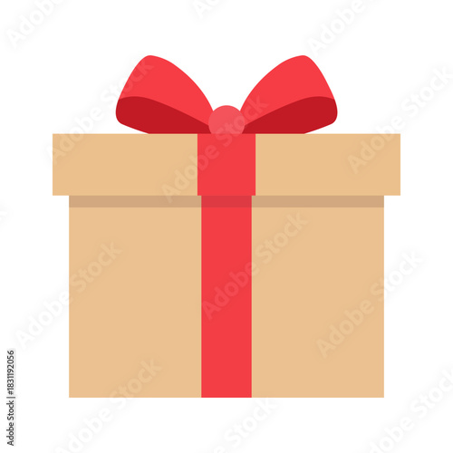 christmas gift box vector illustration