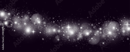 Fantasy shimmer with glowing stardust particles and sparkling light.