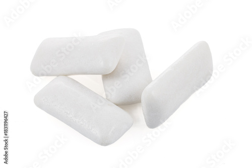 Wallpaper Mural Chewing gum pads isolated on a white background. Full depth of field. Close-up Torontodigital.ca