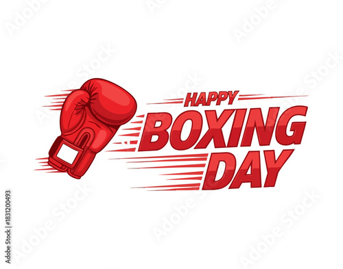 Clashing Boxing Gloves for Boxing Day Celebration Design