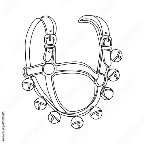 Decorative harness with bells