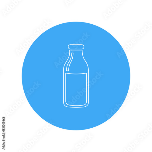 Glass Milk Bottle Icon