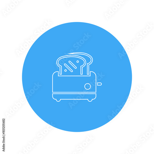 toaster and bread icon