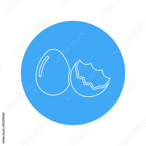 Broken Egg Shell Icon
