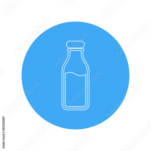 Glass Milk Bottle Icon