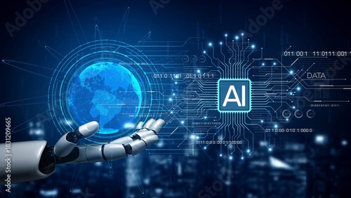 AI Assistant Brain Processor with LLM Technology, Big Data, Machine Learning, Generative AI for Business Support, Future Agentic AI Technology and Artificial Intelligence Prompt Engineering. Muxer
