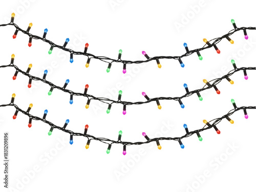 Festive Rainbow String Lights – Colorful Holiday Glow in Classic Design

