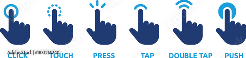 finger, hand, gesture, icon, touch, tap, press, click, double tap, push, touchscreen, interface, user, interaction, digital, technology, mobile, device, action, command, signal, graphic, design, illus