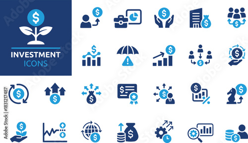 investment, finance, money, growth, business, icons, dollar, chart, graph, savings, profit, income, banking, capital, investment plan, financial success, investment strategy, investment portfolio, inv