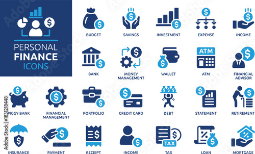 finance, money, budget, savings, investment, expense, income, bank, ATM, wallet, credit card, debt, loan, mortgage, insurance, payment, receipt, tax, piggy bank, portfolio, retirement, financial advis