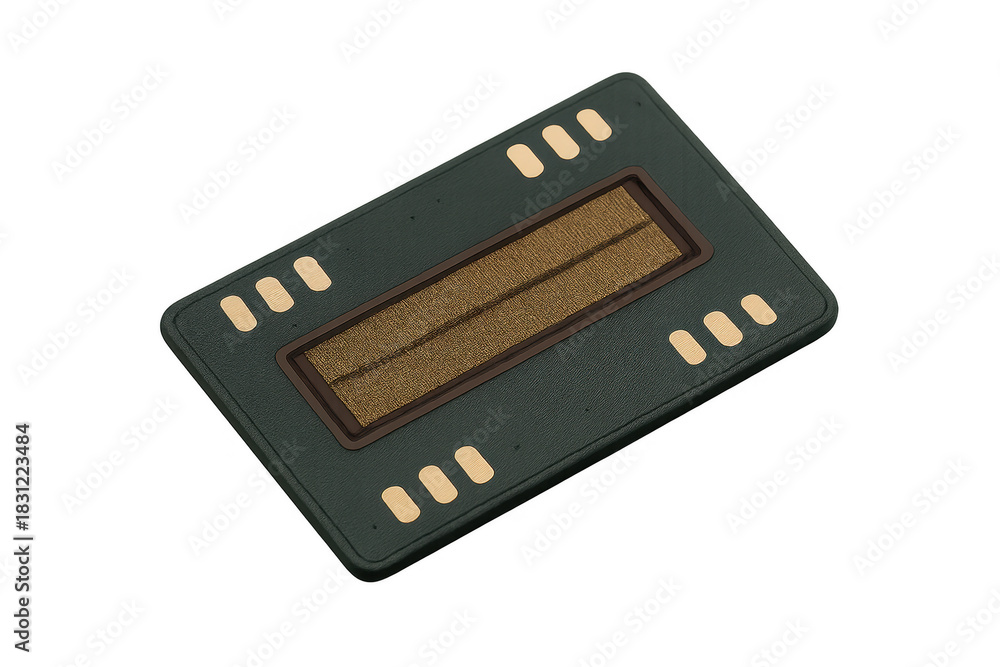 Obraz premium Microchip processor component representing computer hardware technology
