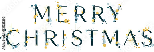 Wish everyone a merry Christmas with this elegant festive greeting card