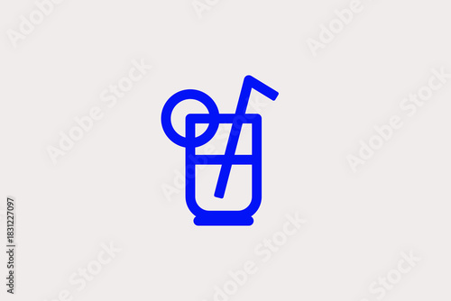  drink illustration in line style design. Vector illustration.