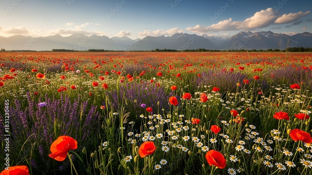 Obraz premium field of poppies