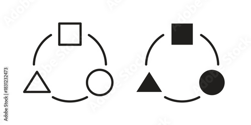 Adaptation icon. vector symbol logo illustration line editable stroke flat design style isolated on white