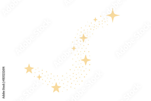 A glittering particle effect animation featuring a hot golden star trail, set against a green channel background used for logo title decoration, holiday event transitions, and revealers, celebrating