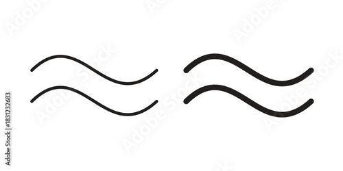 Approximately equal icon. vector symbol logo illustration line editable stroke flat design style isolated on white