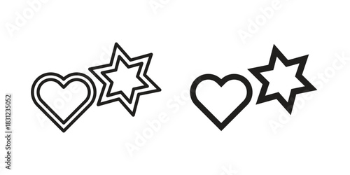 Cookie cutter icon. vector symbol logo illustration line editable stroke flat design style isolated on white