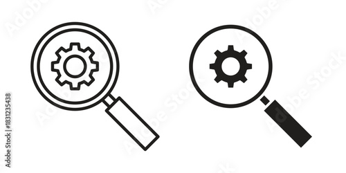 Due diligence icon. vector symbol logo illustration line editable stroke flat design style isolated on white